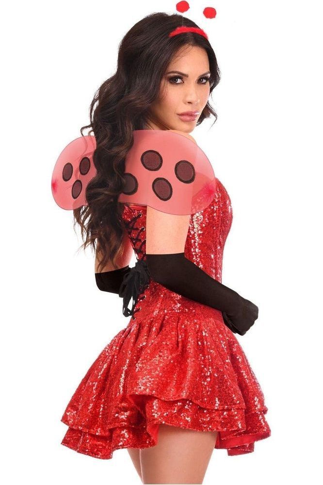 Top Drawer 4 PC Sequin Ladybug Corset Dress Costume - Daisy Corsets