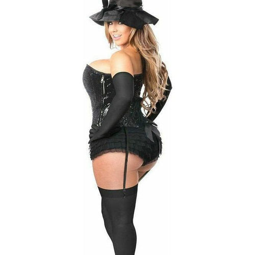 Top Drawer 4 PC Sequin Witch Corset Costume
