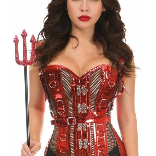 Top Drawer 4 PC Sexy Devil Corset Costume