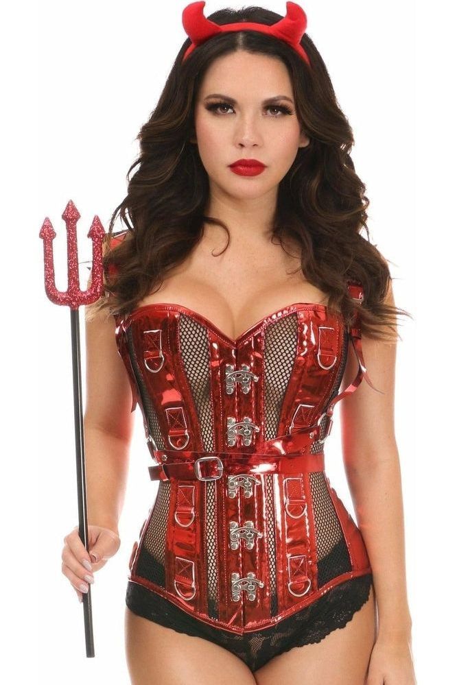 Top Drawer 4 PC Sexy Devil Corset Costume - Daisy Corsets