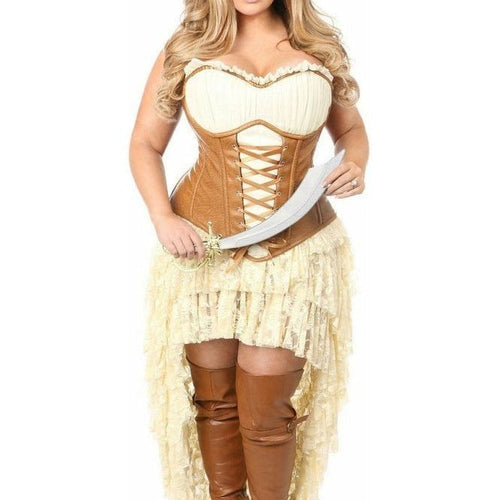 Top Drawer 4 PC Sexy Pirate Corset Costume