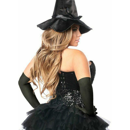Top Drawer 4 PC Sexy Witch Corset Costume