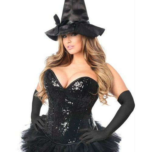 Top Drawer 4 PC Sexy Witch Corset Costume