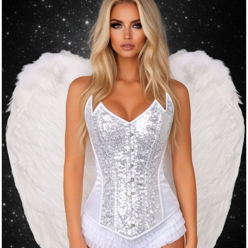 Top Drawer 4 PC Sweet Angel Corset Costume