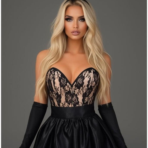 Top Drawer 5 PC Elegant Bunny Corset Costume