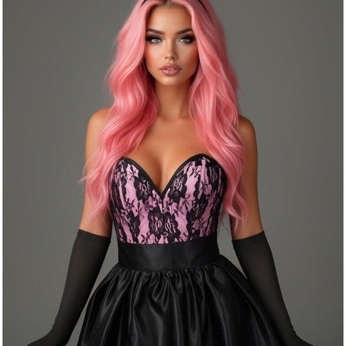 Top Drawer 5 PC Premium Boudoir Bunny Corset Costume