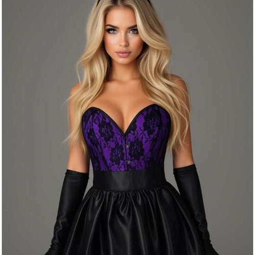Top Drawer 5 PC Premium Boudoir Bunny Corset Costume
