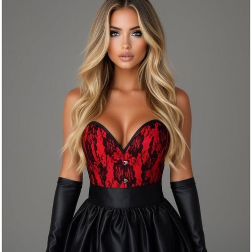 Top Drawer 5 PC Premium Boudoir Bunny Corset Costume