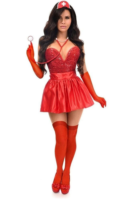 Top Drawer 5 PC Premium Nurse Corset Costume - Daisy Corsets