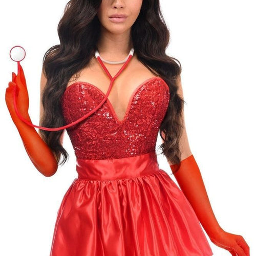 Top Drawer 5 PC Premium Nurse Corset Costume