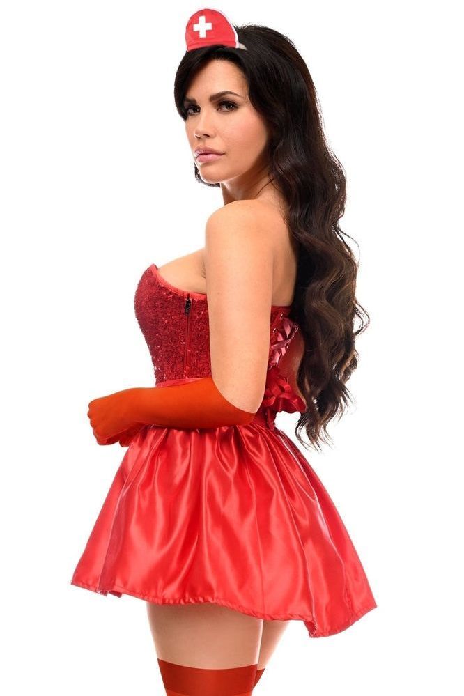 Top Drawer 5 PC Premium Nurse Corset Costume - Daisy Corsets