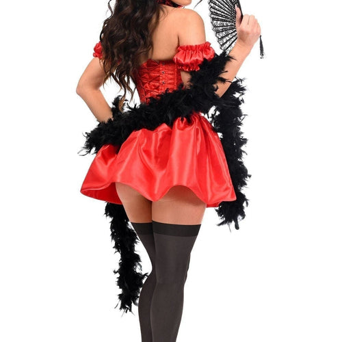 Top Drawer 5 PC Sexy Saloon Girl Corset Dress Costume