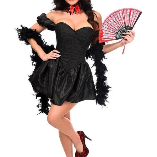 Top Drawer 5 PC Sexy Saloon Girl Corset Dress Costume
