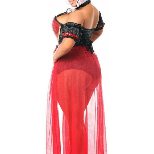 Top Drawer 6 PC Sexy Fairytale Red Queen Costume