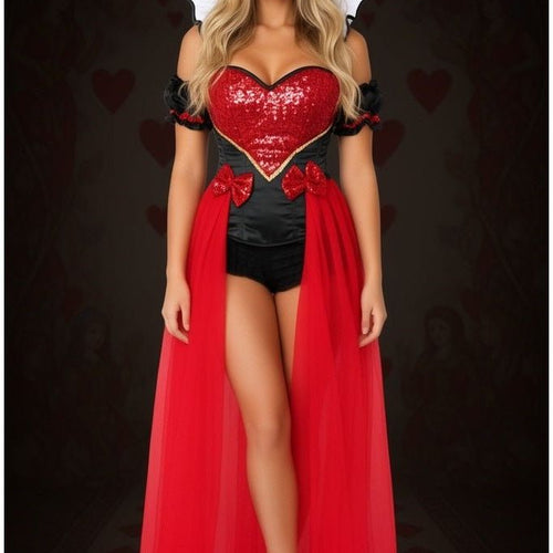 Top Drawer 6 PC Sexy Fairytale Red Queen Costume