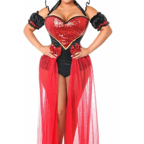 Top Drawer 6 PC Sexy Fairytale Red Queen Costume