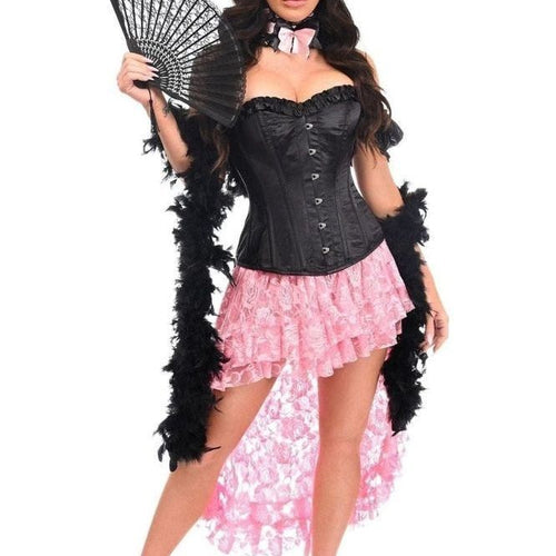 Top Drawer 6 PC Sexy Saloon Girl Corset Costume