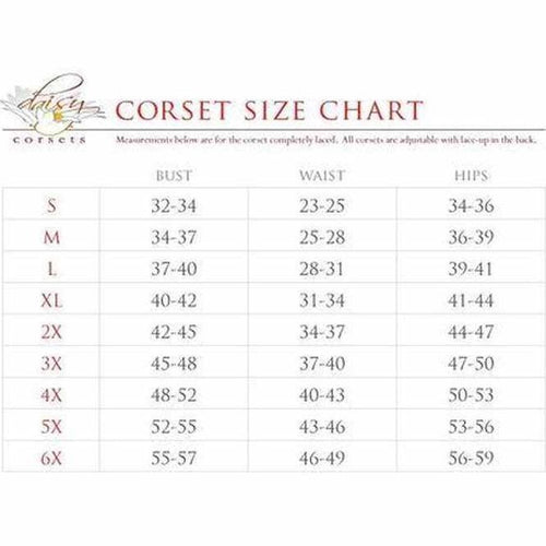 Top Drawer 4 PC Black/Red Premium Pirate Corset Costume
