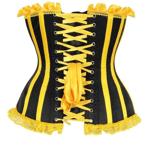 Top Drawer Yellow Spellbound Steel Boned Corset