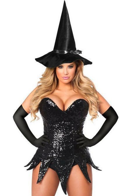 Top Drawer Sequin Witch Corset Dress Costume - Daisy Corsets