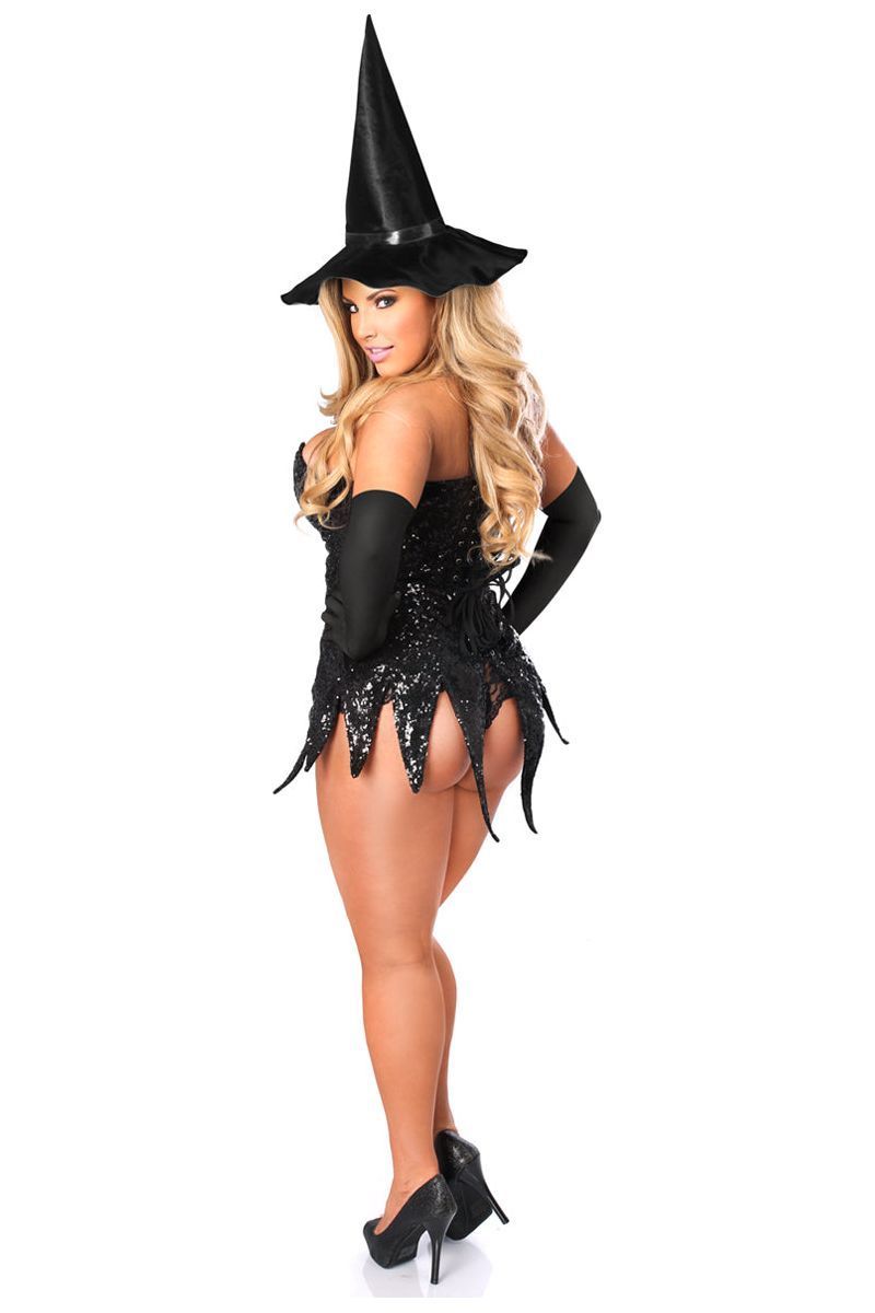 Top Drawer Sequin Witch Corset Dress Costume - Daisy Corsets