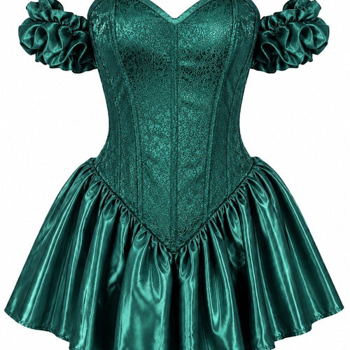 Top Drawer Toxic Ivy Enchantress Steel Boned Corset Dress