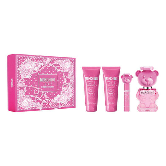 TOY 2 BUBBLE GUM - Moschino 4PC SET, WOMEN'S GIFT SET, EDT-Pinkfoxxx