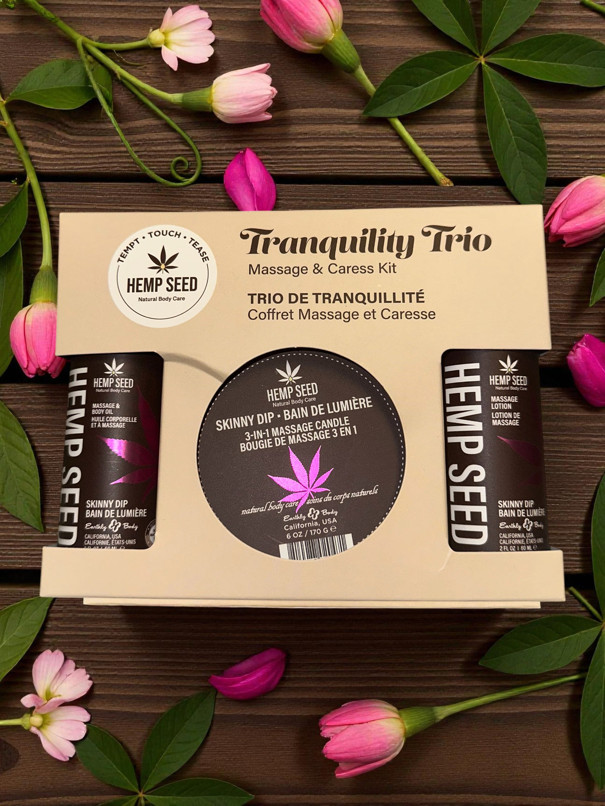 HEMP SEED TRANQUILITY TRIO GIFT SET - EBHSMIB2521