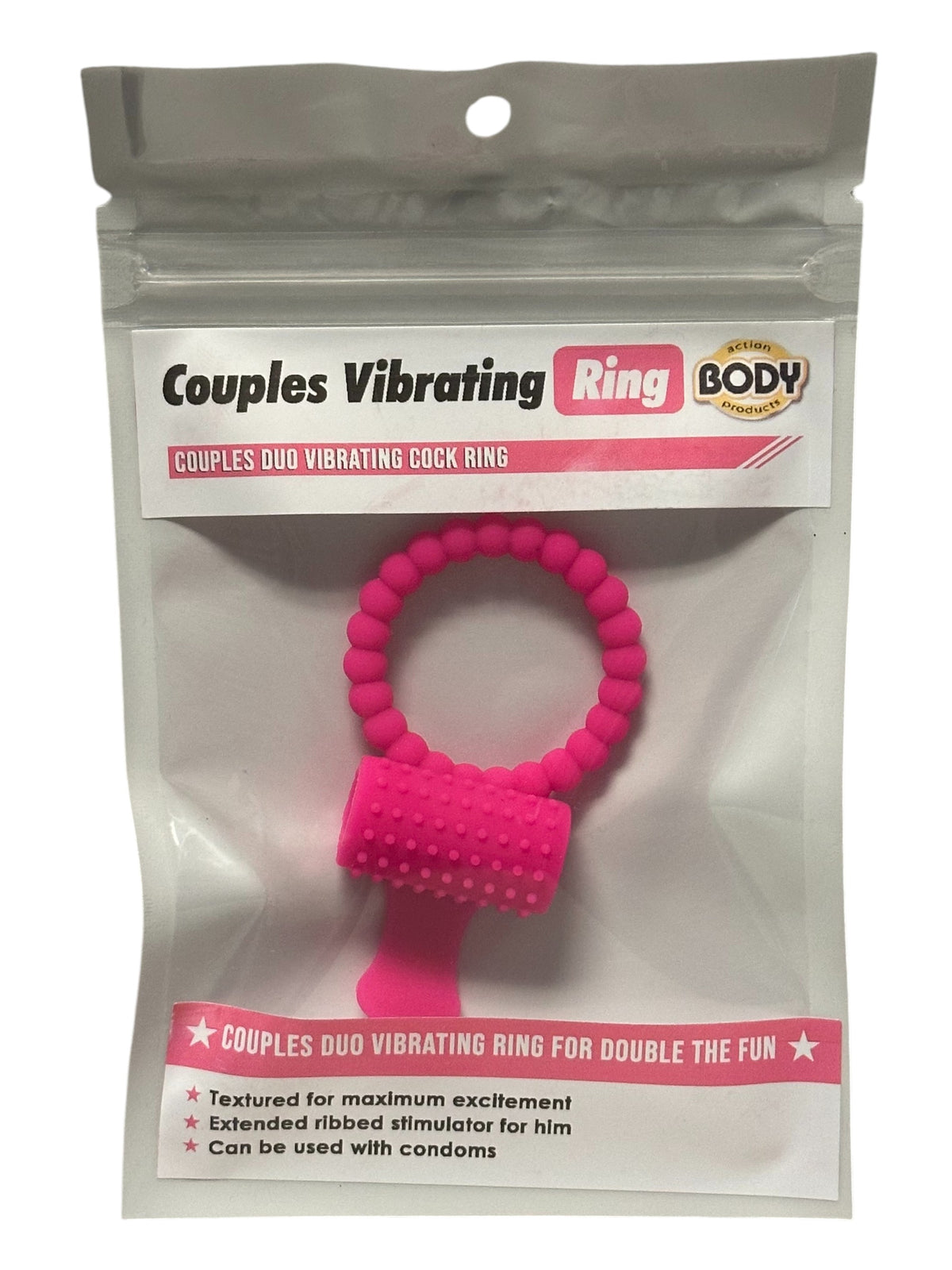 COUPLES DUO VIBRATING COCK RING - BACVR