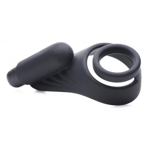 TRINITY 4 MEN 7X SILICONE C- RING W/ TAINT STIMULATOR - XRAG669