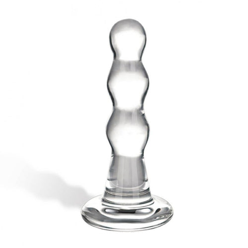GLAS TRIPLE PLAY BEADED BUTT PLUG - ELGLAS15