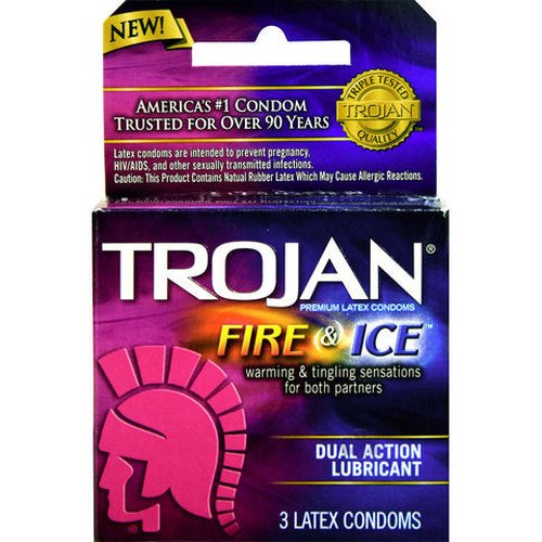 TROJAN PLEASURES FIRE & ICE 3PACK - T96003