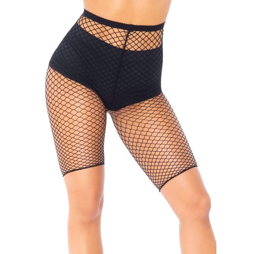 Troublemaker Fishnet Biker Shorts - 8882      00122