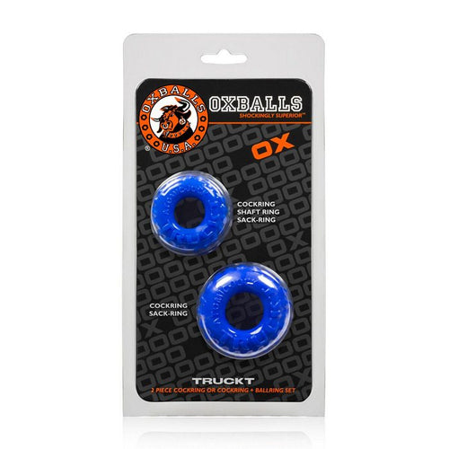 TRUCKT 2 PIECE COCKRING SET POLICE BLUE (NET) - OXAJ1049PLC