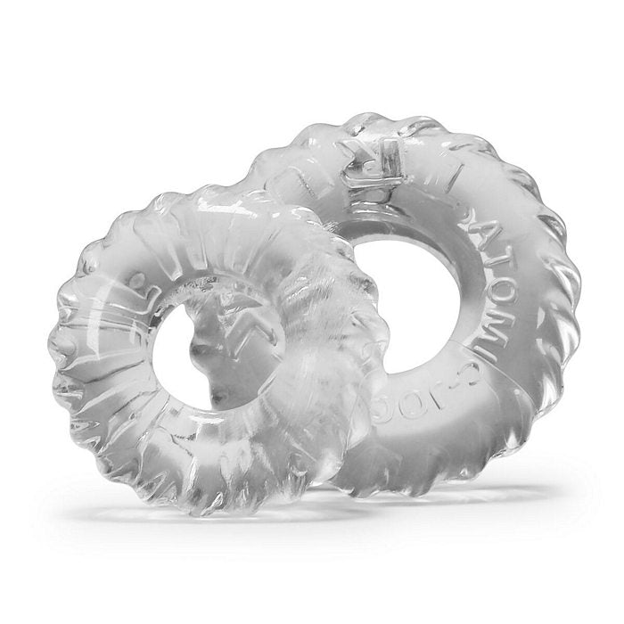 TRUCKT 2PC COCKRING SET CLEAR (NET) - OXAJ1049CLR