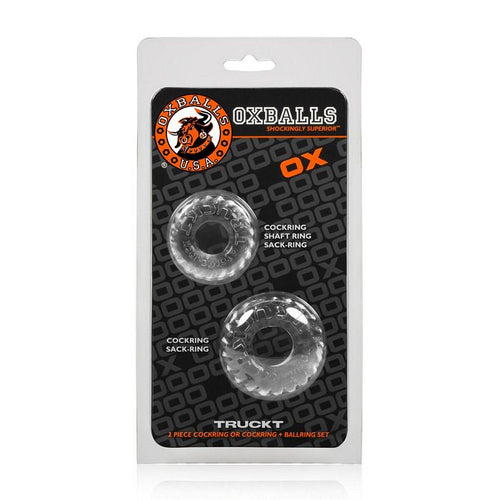 TRUCKT 2PC COCKRING SET CLEAR (NET) - OXAJ1049CLR