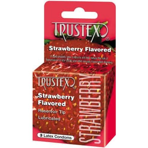 TRUSTEX CONDOMS-STRAWBERRY - T4015