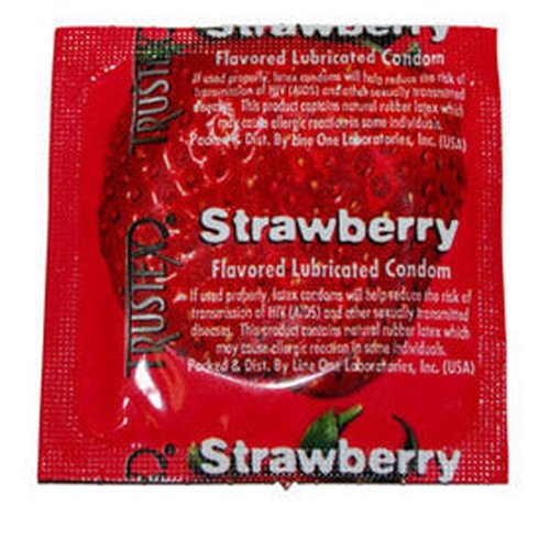 TRUSTEX CONDOMS-STRAWBERRY - T4015