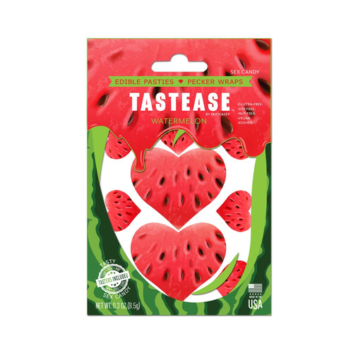 TASTEASE EDIBLE PASTIES & PECKER WRAPS IN WATERMELON - PASTTSWTM
