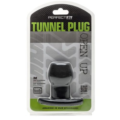 TUNNEL PLUG MEDIUM BLACK - PERHP02B