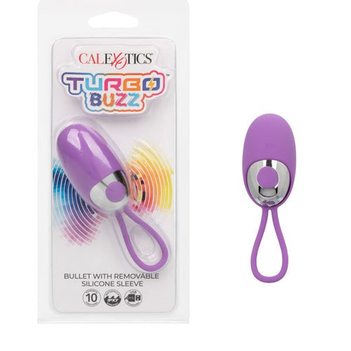 TURBO BUZZ BULLET W/ REMOVABLE SLEEVE PURPLE - SE004307