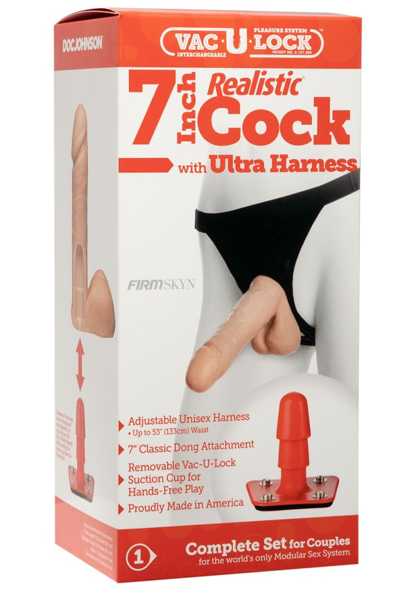 ULTRA HARNESS 2 & PLUG W/7IN COCK BULK