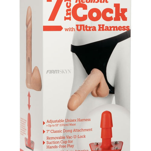 ULTRA HARNESS 2 & PLUG W/7IN COCK BULK