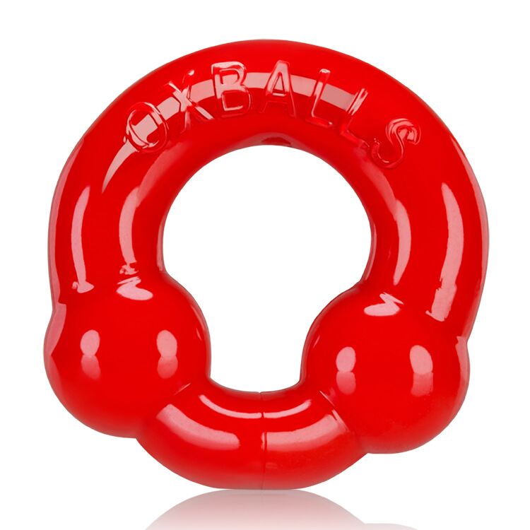 ULTRA BALLS COCKRING 2 PACK STEEL/RED (NET) - OX3010STR