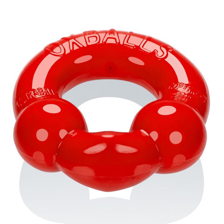 ULTRA BALLS COCKRING 2 PACK STEEL/RED (NET) - OX3010STR