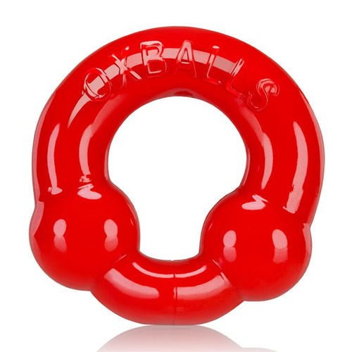 ULTRA BALLS COCKRING 2 PACK STEEL/RED (NET) - OX3010STR