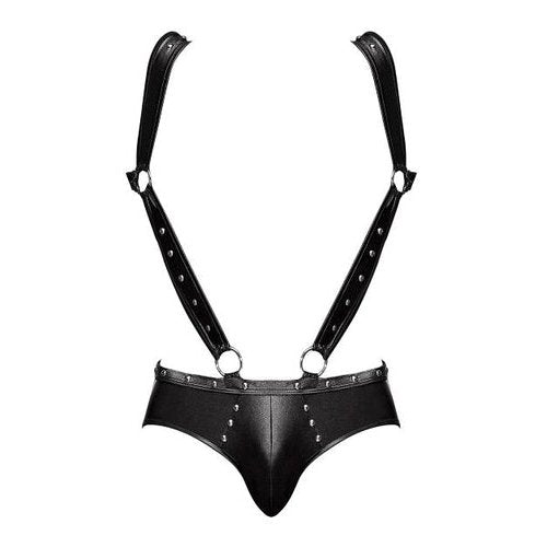 URANUS STUDDED HARNESS BLACK S/M - MPPAK154BKSM