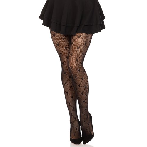 Valentina Heart Net Tights - 9704      00122