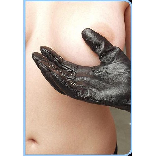 VAMPIRE GLOVES LEATHER LARGE - KL543