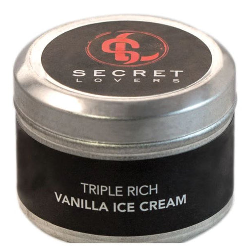 SECRET LOVERS VANILLA ICE CREAM MINI EDIBLE MASSAGE CANDLE 1OZ - FRSL001057